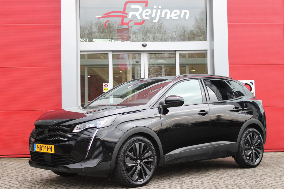 Peugeot 3008 1.2 130PK AUTOMAAT GT | NAVIGATIE | APPLE CARPLAY/ANDROID AUTO | STOEL VERWARMING | ELEKTRISCHE ACHTERKLEP | FULL LED KOPLAMPEN | DODEHOEK DETECTIE | CLIMATE CONTROL | BLACK PACK | ADAPTIVE CRUISE CONTROL | DAB+ RADIO |