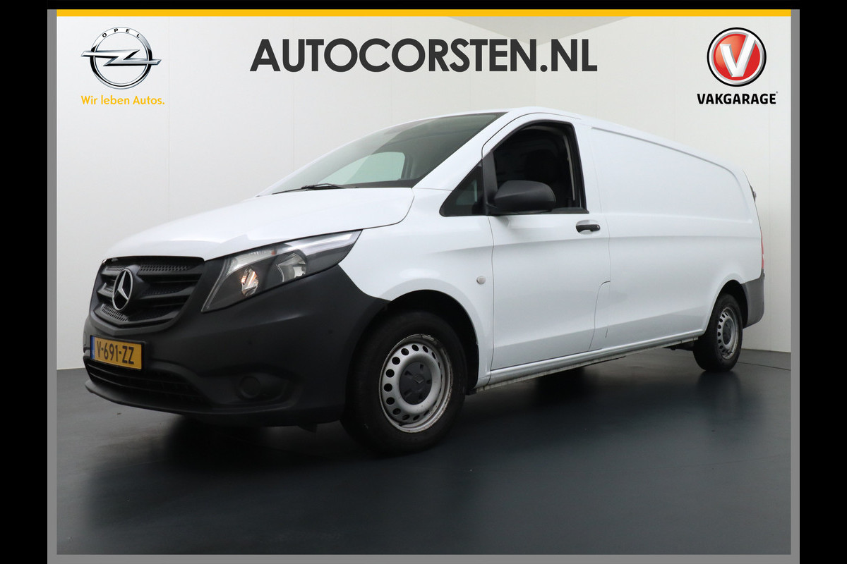 Mercedes-Benz Vito 2.2D 114CDIAUT-7 136PK XL Navi Camera Airco Cruise Control Bluetooth Licht-/regensensor 114CDI Extra Lang Betonplex Vloer Wandbetimmering Schuifdeur links Parkeer-assistent 1e Eigenaar Euro 6 2.000kg trekvermogen!