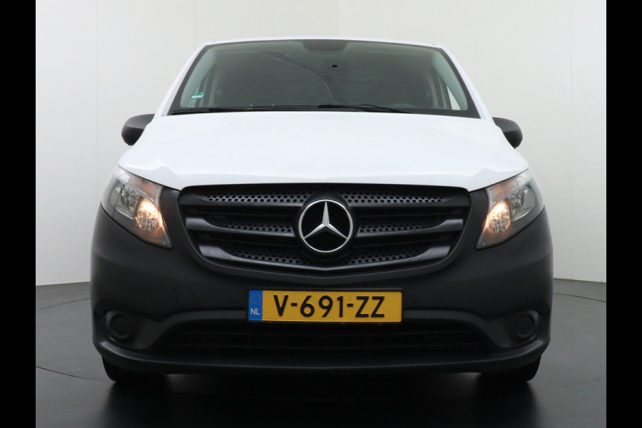 Mercedes-Benz Vito 2.2D 114CDIAUT-7 136PK XL Navi Camera Airco Cruise Control Bluetooth Licht-/regensensor 114CDI Extra Lang Betonplex Vloer Wandbetimmering Schuifdeur links Parkeer-assistent 1e Eigenaar Euro 6 2.000kg trekvermogen!