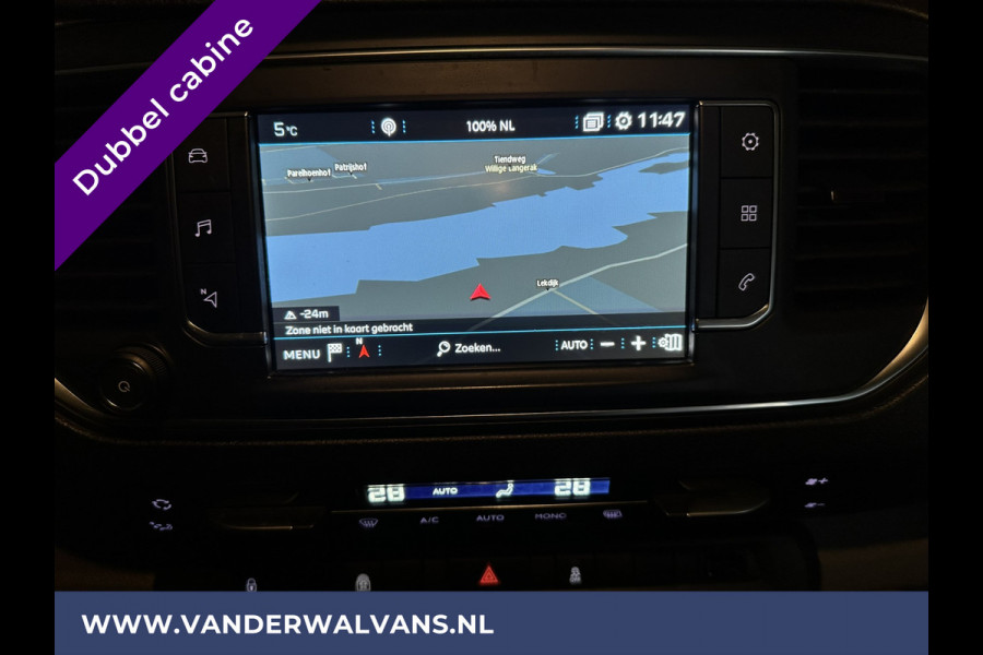 Peugeot Expert 2.0 BlueHDI 150pk L3H1 Dubbele cabine Sport Euro6 Airco | Leder | 2x Zijdeur | Navigatie Camera, LED, Apple Carplay, Android Auto, LM Velgen, 2500kg Trekhaak, Sidebars, Cruisecontrol, Parkeersensoren, 5-Zits