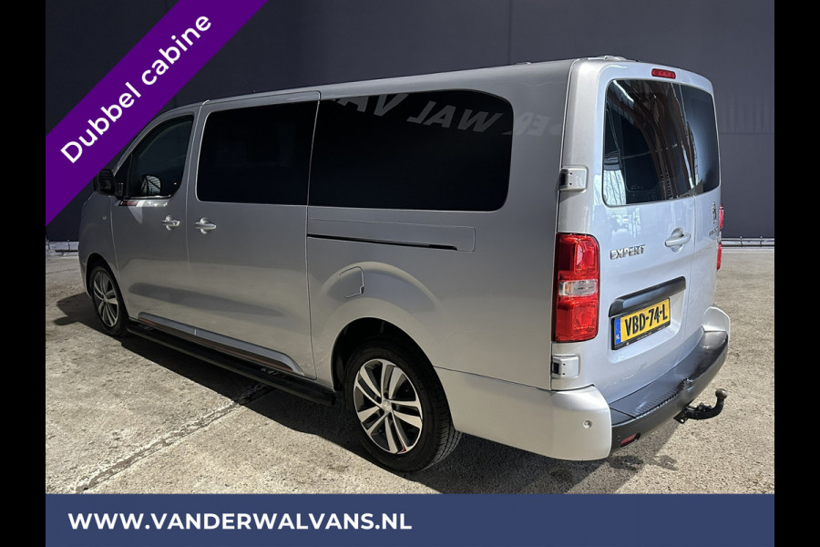 Peugeot Expert 2.0 BlueHDI 150pk L3H1 Dubbele cabine Sport Euro6 Airco | Leder | 2x Zijdeur | Navigatie Camera, LED, Apple Carplay, Android Auto, LM Velgen, 2500kg Trekhaak, Sidebars, Cruisecontrol, Parkeersensoren, 5-Zits