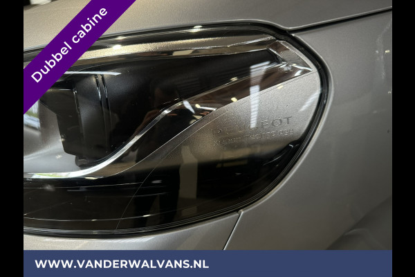 Peugeot Expert 2.0 BlueHDI 150pk L3H1 Dubbele cabine Sport Euro6 Airco | Leder | 2x Zijdeur | Navigatie Camera, LED, Apple Carplay, Android Auto, LM Velgen, 2500kg Trekhaak, Sidebars, Cruisecontrol, Parkeersensoren, 5-Zits