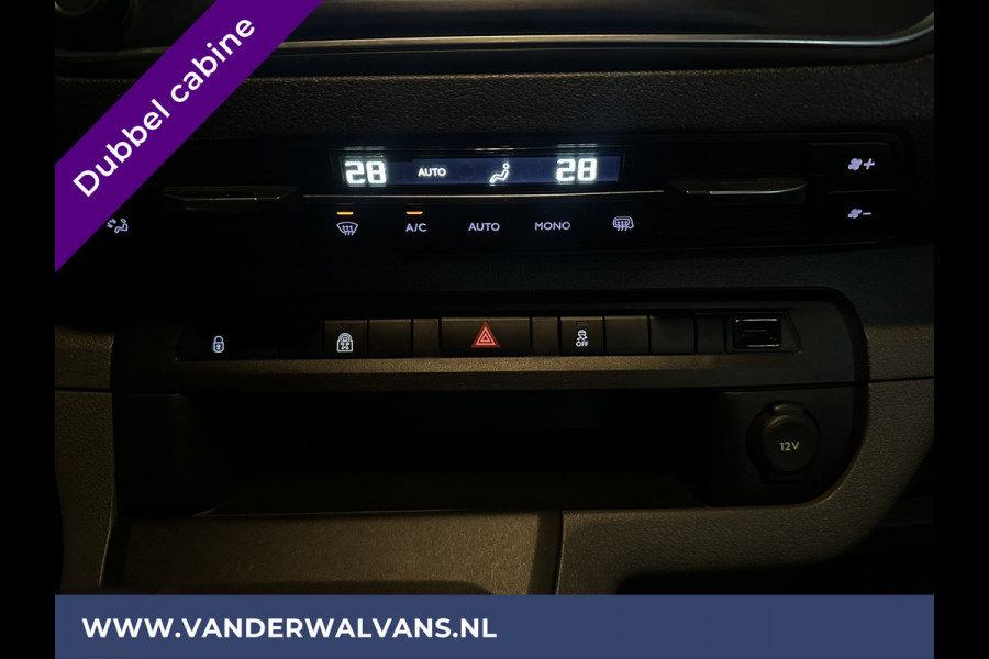 Peugeot Expert 2.0 BlueHDI 150pk L3H1 Dubbele cabine Sport Euro6 Airco | Leder | 2x Zijdeur | Navigatie Camera, LED, Apple Carplay, Android Auto, LM Velgen, 2500kg Trekhaak, Sidebars, Cruisecontrol, Parkeersensoren, 5-Zits