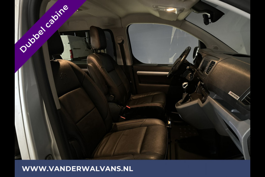 Peugeot Expert 2.0 BlueHDI 150pk L3H1 Dubbele cabine Sport Euro6 Airco | Leder | 2x Zijdeur | Navigatie Camera, LED, Apple Carplay, Android Auto, LM Velgen, 2500kg Trekhaak, Sidebars, Cruisecontrol, Parkeersensoren, 5-Zits