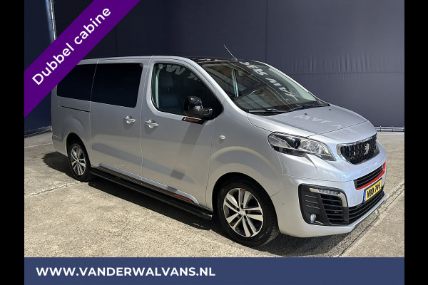 Peugeot Expert 2.0 BlueHDI 150pk L3H1 Dubbele cabine Sport Euro6 Airco | Leder | 2x Zijdeur | Navigatie Camera, LED, Apple Carplay, Android Auto, LM Velgen, 2500kg Trekhaak, Sidebars, Cruisecontrol, Parkeersensoren, 5-Zits