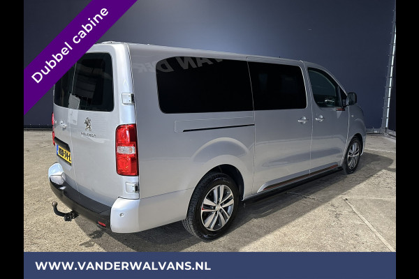 Peugeot Expert 2.0 BlueHDI 150pk L3H1 Dubbele cabine Sport Euro6 Airco | Leder | 2x Zijdeur | Navigatie Camera, LED, Apple Carplay, Android Auto, LM Velgen, 2500kg Trekhaak, Sidebars, Cruisecontrol, Parkeersensoren, 5-Zits