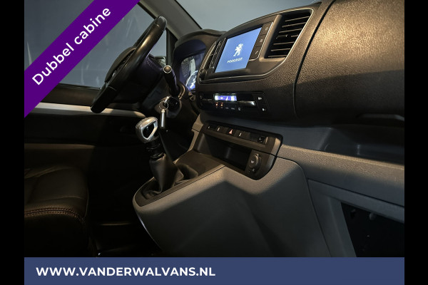 Peugeot Expert 2.0 BlueHDI 150pk L3H1 Dubbele cabine Sport Euro6 Airco | Leder | 2x Zijdeur | Navigatie Camera, LED, Apple Carplay, Android Auto, LM Velgen, 2500kg Trekhaak, Sidebars, Cruisecontrol, Parkeersensoren, 5-Zits