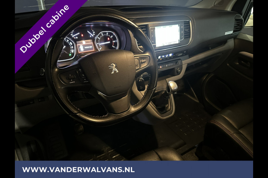 Peugeot Expert 2.0 BlueHDI 150pk L3H1 Dubbele cabine Sport Euro6 Airco | Leder | 2x Zijdeur | Navigatie Camera, LED, Apple Carplay, Android Auto, LM Velgen, 2500kg Trekhaak, Sidebars, Cruisecontrol, Parkeersensoren, 5-Zits