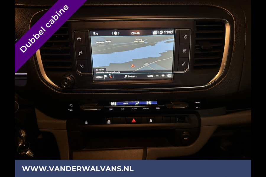 Peugeot Expert 2.0 BlueHDI 150pk L3H1 Dubbele cabine Sport Euro6 Airco | Leder | 2x Zijdeur | Navigatie Camera, LED, Apple Carplay, Android Auto, LM Velgen, 2500kg Trekhaak, Sidebars, Cruisecontrol, Parkeersensoren, 5-Zits