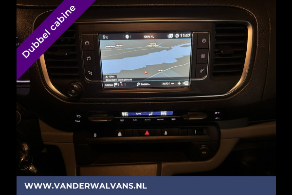 Peugeot Expert 2.0 BlueHDI 150pk L3H1 Dubbele cabine Sport Euro6 Airco | Leder | 2x Zijdeur | Navigatie Camera, LED, Apple Carplay, Android Auto, LM Velgen, 2500kg Trekhaak, Sidebars, Cruisecontrol, Parkeersensoren, 5-Zits