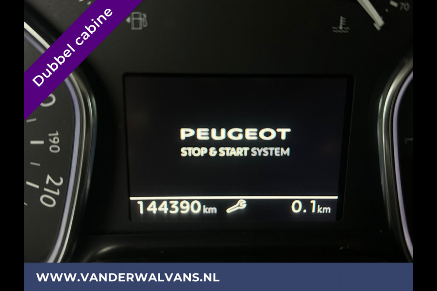 Peugeot Expert 2.0 BlueHDI 150pk L3H1 Dubbele cabine Sport Euro6 Airco | Leder | 2x Zijdeur | Navigatie Camera, LED, Apple Carplay, Android Auto, LM Velgen, 2500kg Trekhaak, Sidebars, Cruisecontrol, Parkeersensoren, 5-Zits