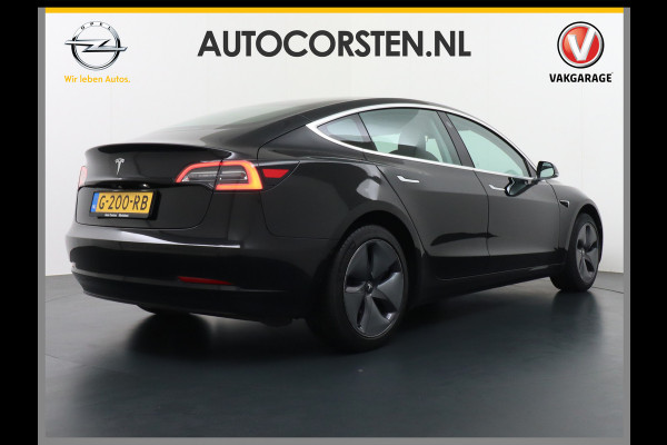 Tesla Model 3 Gereserveerd SR+ 60kWh 325PK AutoPilot FSD-computer-3 Leder PanoDak Adaptive-Cruise Premium-Luidsprekers Keyless via App Lmv 18" Camera's Ele WIFI Lane-Assist Speed-Assist Ecc Navi LED DAB Voorverwarmen interieur via App One-Pedal-Drive 1e Eigenaar Massa ledig voertuig 1.584kg Origineel Nederlandse auto