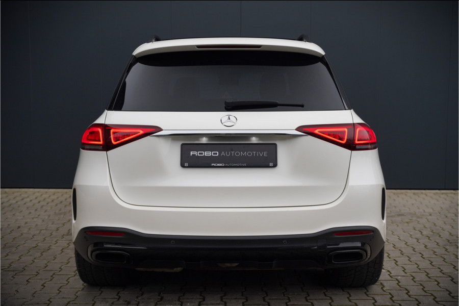 Mercedes-Benz GLE 350 D 4MATIC | AMG | Burmester | Adaptive Cruise Control | Stoelverwarming | Panoramadak | Luchtvering | Trekhaak | Grijs Kenteken | 360° Camera | BTW | Apple Carplay | Ambiance Verlichting | Leder | Nigh