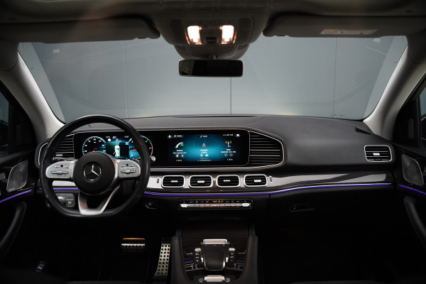 Mercedes-Benz GLE 350 D 4MATIC | AMG | Burmester | Adaptive Cruise Control | Stoelverwarming | Panoramadak | Luchtvering | Trekhaak | Grijs Kenteken | 360° Camera | BTW | Apple Carplay | Ambiance Verlichting | Leder | Nigh