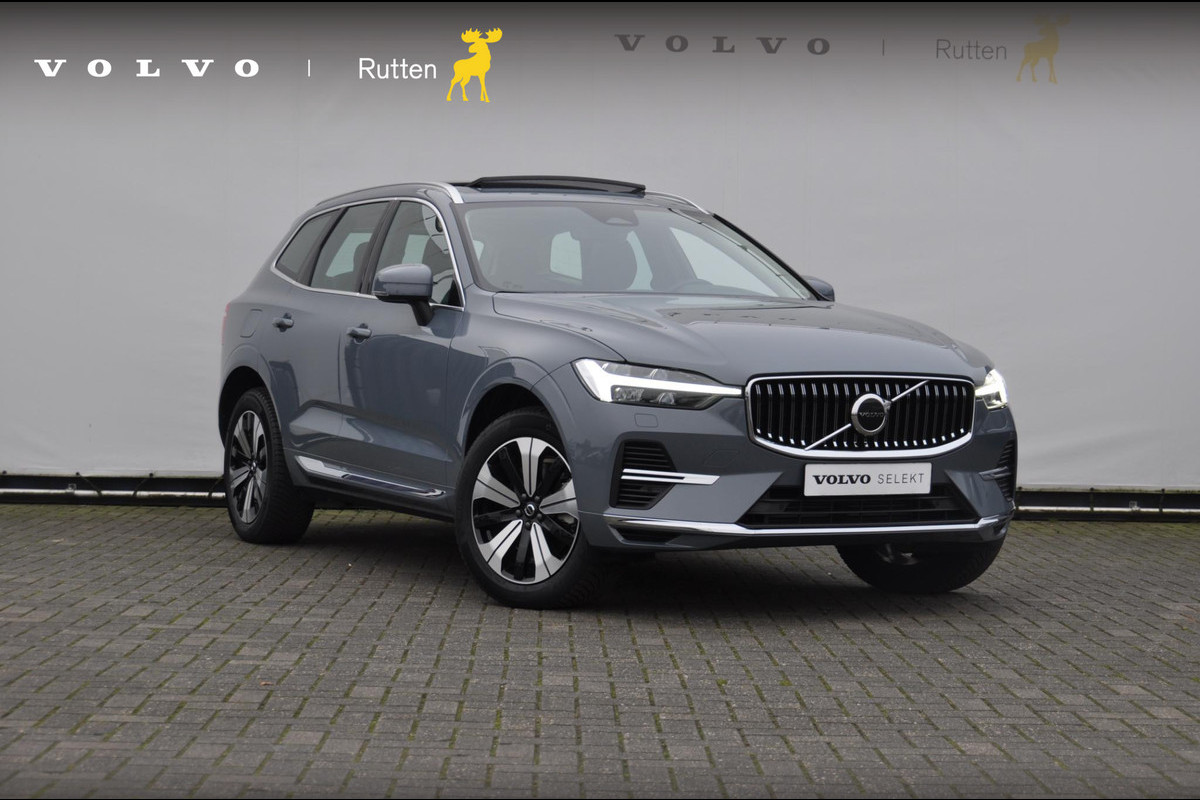 Volvo XC60 T6 350PK Automaat Recharge AWD Plus Bright / Google Infotainment / Parkeersensoren met camera / Lederen Bekleding / Elektrische stoelen met geheugen / Apple carplay / Elektrische achterklep / Keyless entry / Cruise control /