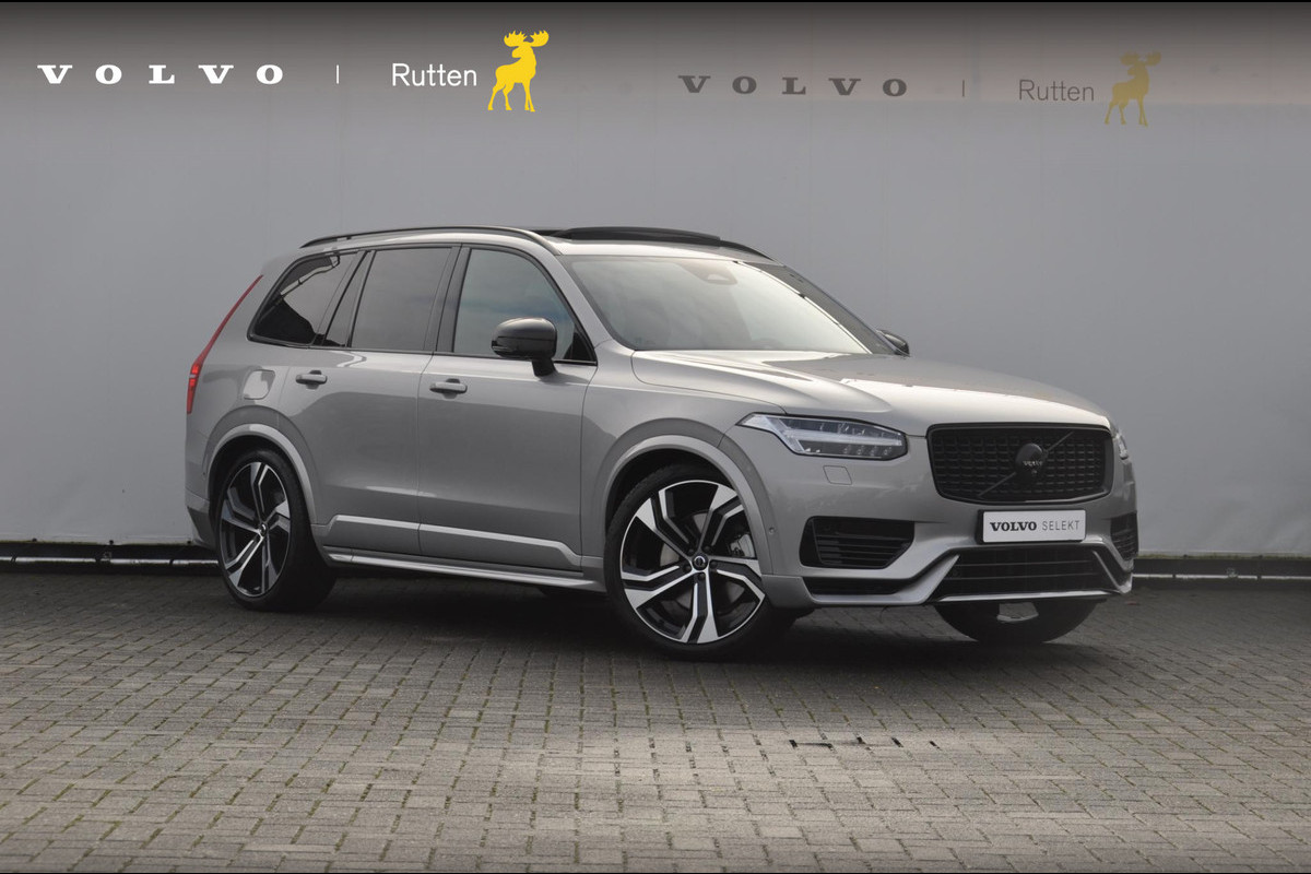 Volvo XC90 T8 455PK Automaat Recharge AWD Ultimate Dark HEICO / Luchtvering / Panoramisch schuif en kantel dak / Head-Up Display / Google Services / Adaptieve Cruise Control / Harman Kardon Audio/