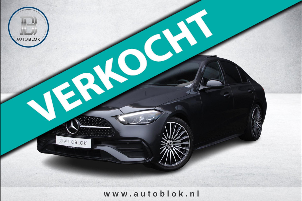 Mercedes-Benz C-Klasse 180 AMG Line | Pano | Leder | Sfeerverlicht.