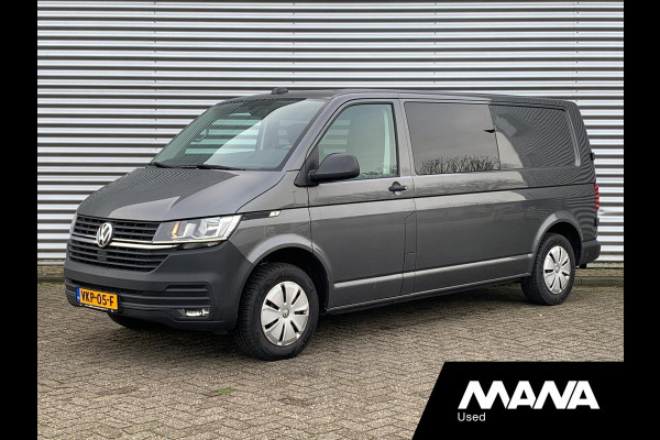 Volkswagen Transporter 2.0TDI L2H1 DC Dubbel Cabine Airco 12V Trekhaak Sensoren Voorruit-Verwarming Cruise Passagiersstoel DIN Start/Stop Laadruimtebek