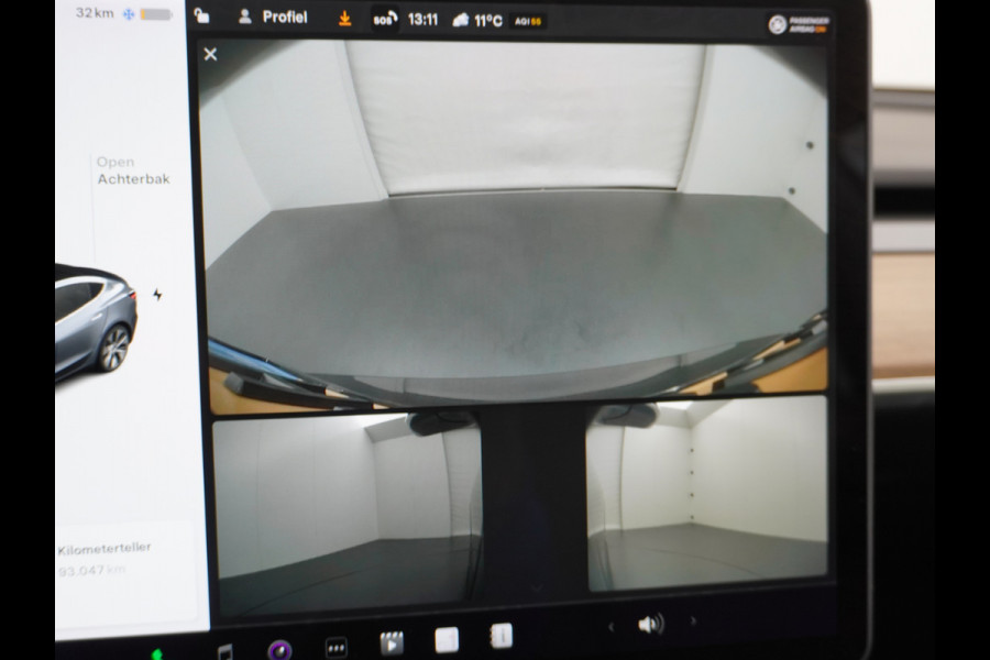 Tesla Model 3 SR+60kWh 326PK Privacy-Glass 19" AutoPilot FSD-computer-3 Premium-Luidsprekers Leer PanoDak Adaptive cruise Camera's Elektr.-Stu Ecc Navigatiesysteem full map LED-a+v Comfortstoel(en) ACC Dual-ECC DAB Voorverwarmen interieur via App Keyless via Telefoonsleutel One-Pedal-Drive Orig. Nederlandse Auto