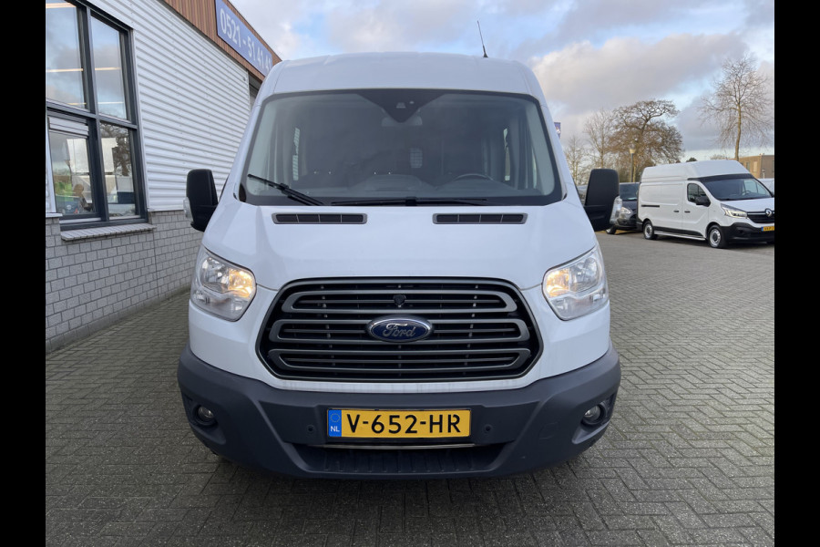 Ford Transit 330 2.0 TDCI L3H2 DC 6 persoons Trend / vaste prijs rijklaar € 16.950 ex btw / euro 6 diesel / airco / cruise / navigatie / trekhaak 2600 kg / Bott inrichting !