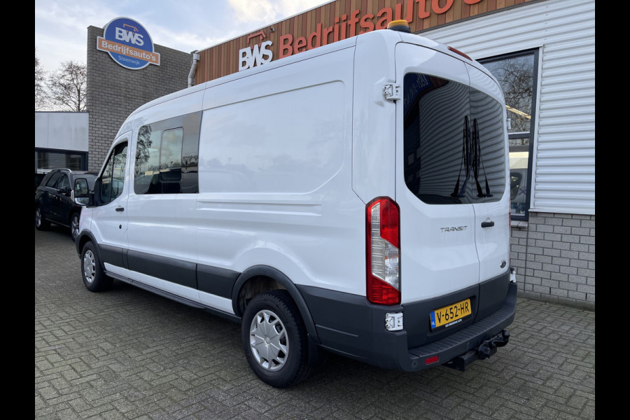 Ford Transit 330 2.0 TDCI L3H2 DC 6 persoons Trend / vaste prijs rijklaar € 16.950 ex btw / euro 6 diesel / airco / cruise / navigatie / trekhaak 2600 kg / Bott inrichting !