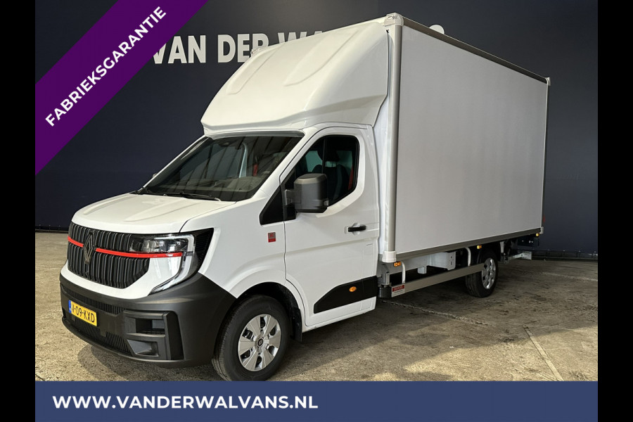 Renault Master 2.3 dCi 150pk Bakwagen 232cm Hoog Laadklep Zijdeur Fabrieksgarantie Euro6 Airco | LAT OM LAT | LED Cruisecontrol, Apple Carplay, Android Auto, Verwarmde voorruit, Bijrijdersbank, 945kg laadvermogen