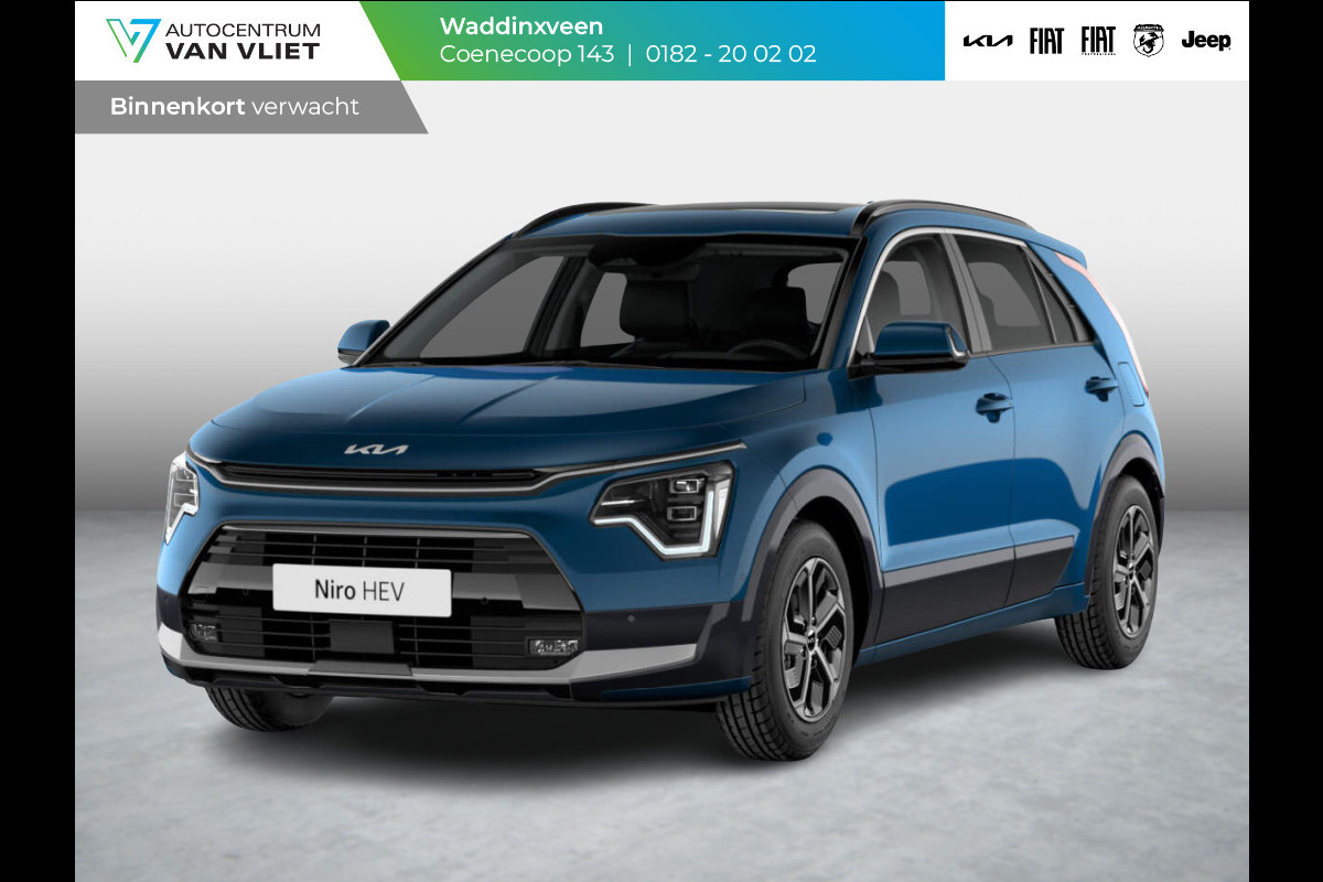 Kia Niro 1.6 GDi Hybrid DynamicPlusLine | Levering April | LED | Clima | Navi | Carplay | Stoel&Stuur Verwarming | Schuif-/Kanteldak | Head-up display