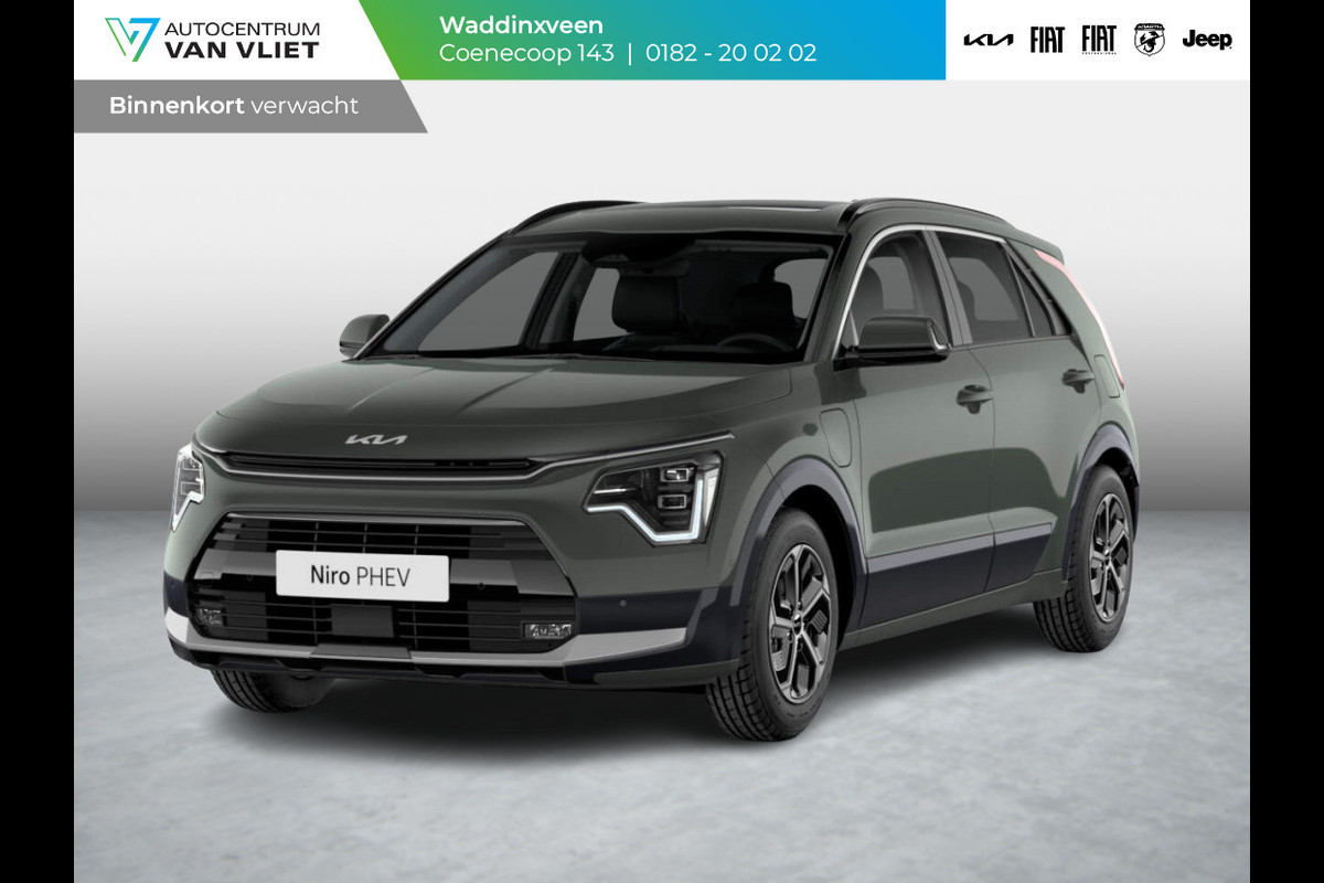 Kia Niro 1.6 GDi PHEV DynamicPlusLine | Levering Juni | Schuif-/kanteldak | Stoel-/stuurverwarming | LED | Head-up display | Navi | Clima | Camera