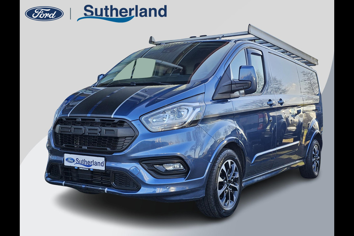 Ford Transit Custom 290 2.0 TDCi L1H1 185Pk Automaat Sport Xenon | Camera | Stoelverwarming | Half leder | Imperiaal | Ladder | Trekhaak | PDC v+a etc.