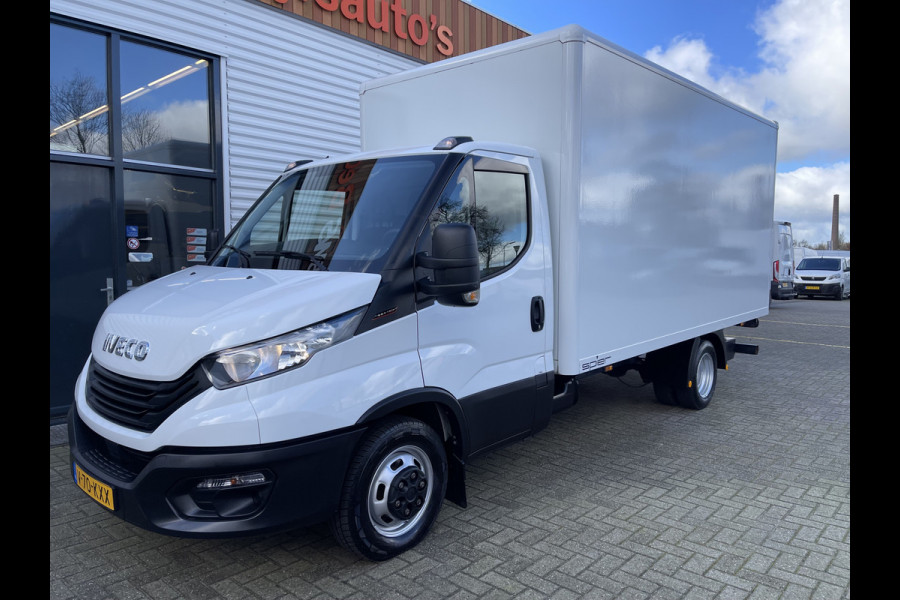 Iveco Daily 35C16 2.3 410 160pk bakwagen dubbellucht met Palfinger laadklep / handgeschakeld / euro 6 / lease vanaf € 500 / airco / netto laadvermogen 880kg / L 430 cm x H 207 cm x H 210 cm