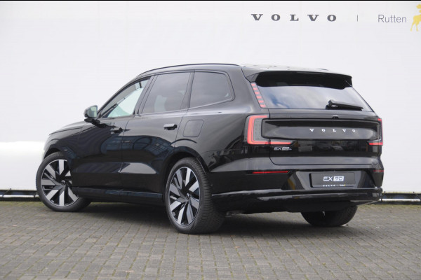 Volvo EX90 Twin Motor 408PK Automaat Ultra 7p. 111 kWh Panoramadak / Luchtvering / Head-up display / Stoelverwarming en stuurwielverwarming / Massagestoelen / Memory seats / Adaptive cruise control / 360 Camera / elektrische achterklep