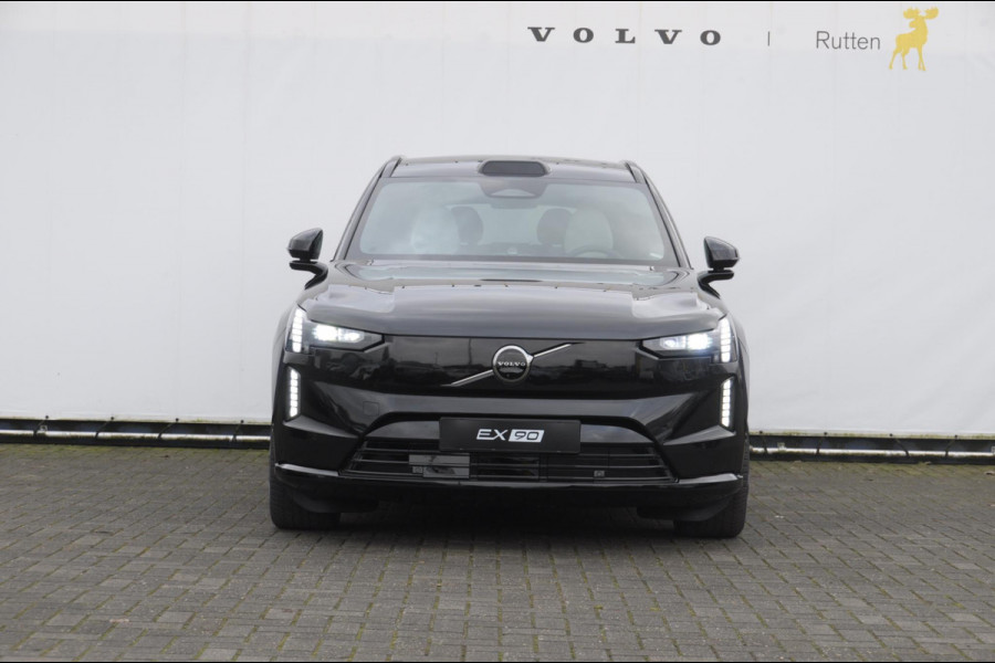 Volvo EX90 Twin Motor 408PK Automaat Ultra 7p. 111 kWh Panoramadak / Luchtvering / Head-up display / Stoelverwarming en stuurwielverwarming / Massagestoelen / Memory seats / Adaptive cruise control / 360 Camera / elektrische achterklep