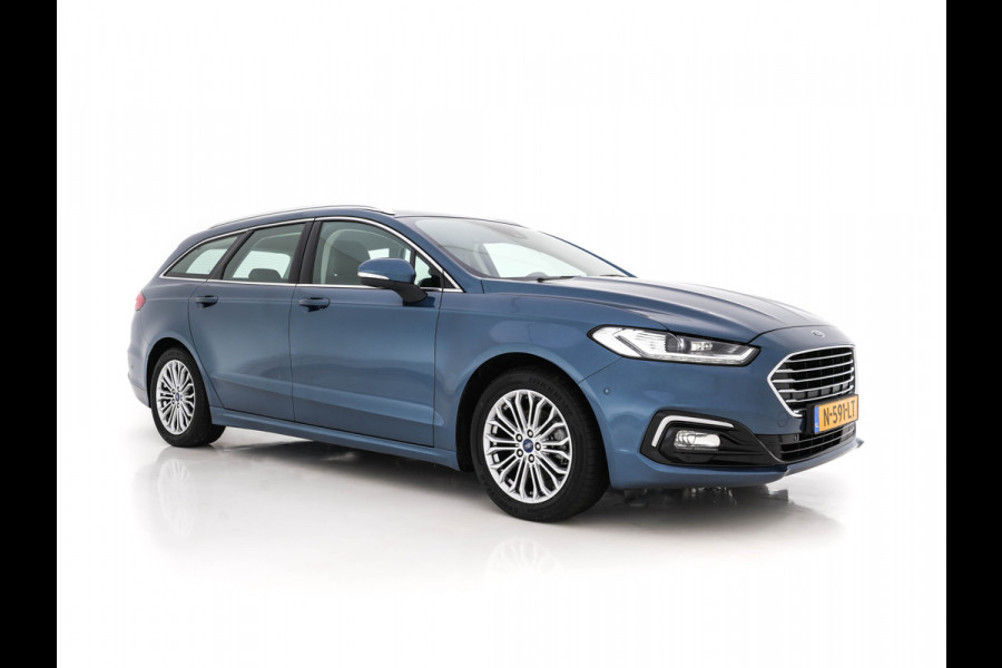 Ford Mondeo Wagon 2.0 IVCT HEV Titanium Luxury-Pack (INCL-BTW) Aut. *FULL-LEATHER | ADAPTIVE-CRUISE | FULL-LED | SONY-AUDIO | BLIND-SPOT | MEMORY-PACK | CAMERA | COMFORT-SEATS | NAVI-FULLMAP | ECC | PDC | TOWBAR | 17''ALU *