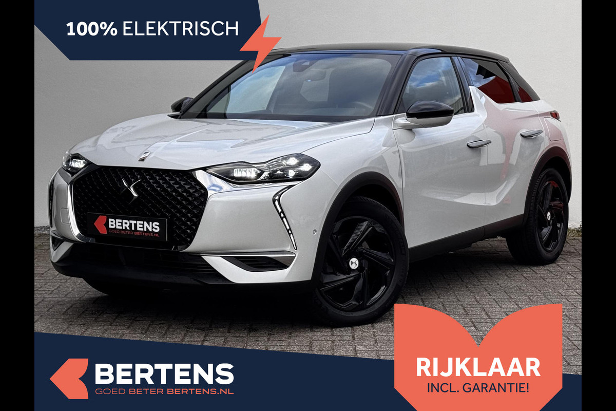 DS DS 3 Crossback E-Tense Rivoli 50 kWh | Zeer compleet! | Rijklaar geleverd incl 12 maanden BOVAG garantie! | 3-fase! |