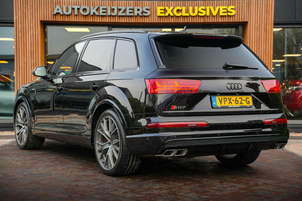 Audi Q7 4.0 TDI SQ7 quattro Panoramadak Carbon 360Cam Matrix LED BOSE Trekhaak Grijs kenteken 22''LM