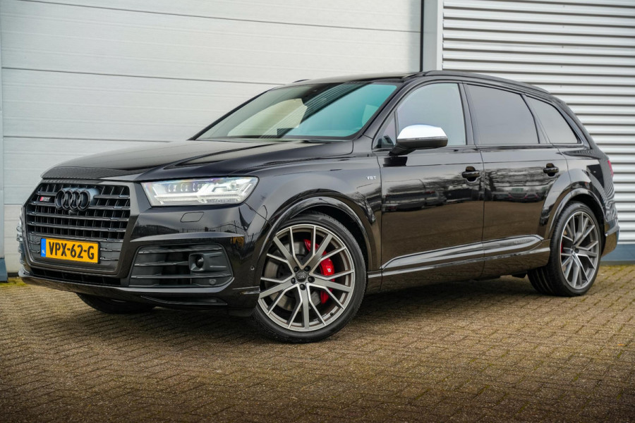 Audi Q7 4.0 TDI SQ7 quattro Panoramadak Carbon 360Cam Matrix LED BOSE Trekhaak Grijs kenteken 22''LM