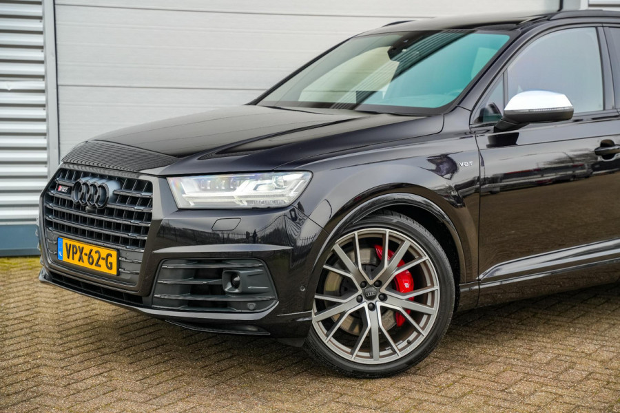 Audi Q7 4.0 TDI SQ7 quattro Panoramadak Carbon 360Cam Matrix LED BOSE Trekhaak Grijs kenteken 22''LM