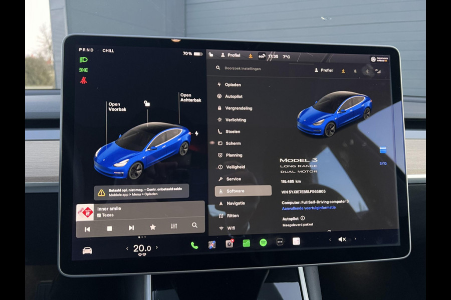 Tesla Model 3 Long Range AWD 75 kWh 1e Eigenaar,Autopilot,Panodak,BTW Auto,Leder,360 Camera,NL Auto,N.A.P,APK tot 12-2025