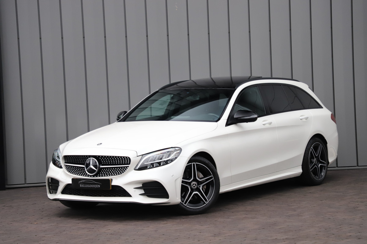 Mercedes-Benz C-Klasse Estate 180 AMG Aut9 | 156PK | Panoramadak | Stoelverw. | Virtual-cockpit | Night-pakket | Led | NL-auto | 2019.