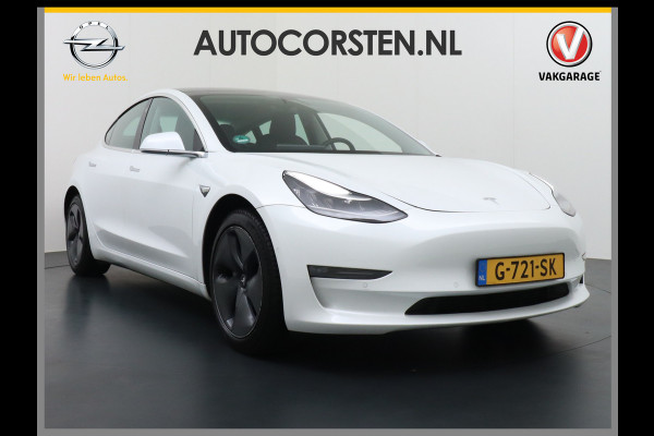 Tesla Model 3 Long Range 75kWh 463PK FSD-Full Self Driving Computer-3 Premium Audio 4wd  18" Lmv AutoPilot Panoramadak Camera's Leder Adaptive Stoel en achterbank verwarming Keyless Electr.Stoelen+Memory+Easy-Entry WiFi Origineel Nederlandse auto Grootste accu, Tot 16,5kwh thuis laden.