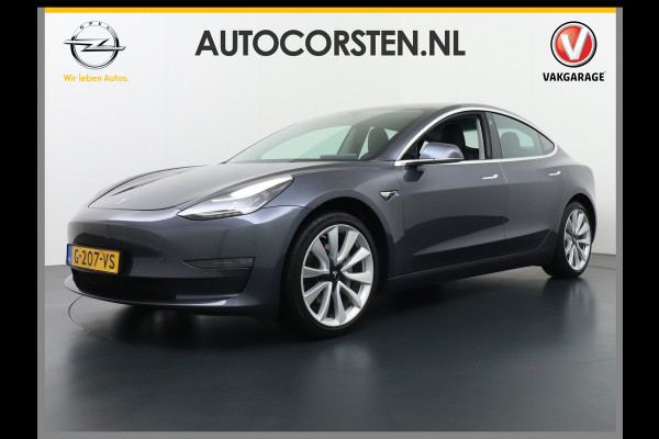 Tesla Model 3 Long Range 75kWh 463PK 19"lm Premium Audio 4wd  AutoPilot Panoramadak Camera's Leder Adaptive-CruiseControl-Stop&Go Pdc Ecc Dual Stoel en achterbank verwarming Keyless Electr.Stoelen+Memory+Easy-Entry WiFi Origineel Nederlandse auto Grootste accu, Tot 16,5kwh thuis laden.