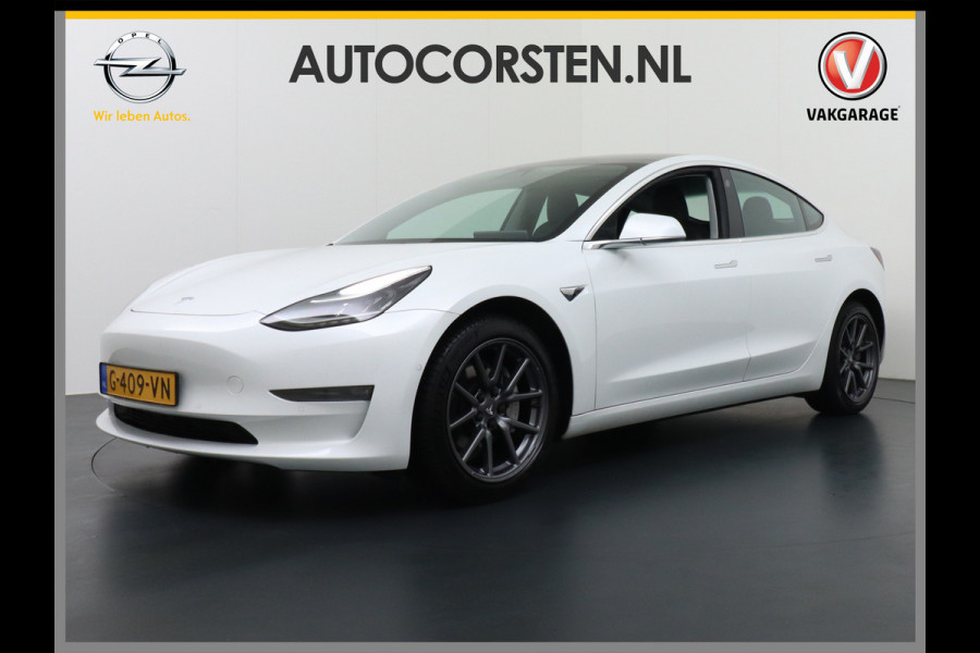 Tesla Model 3 Long Range 75kWh 463PK FSD-Full Self Driving Computer-3 Premium Audio 4wd  18" Lmv AutoPilot Panoramadak Camera's Leder Adaptive Stoel en achterbank verwarming Keyless Electr.Stoelen+Memory+Easy-Entry WiFi Origineel Nederlandse auto Grootste accu, Tot 16,5kwh thuis laden.