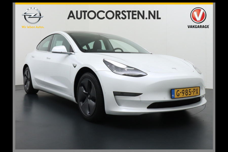 Tesla Model 3 Long Range 75kWh 463PK FSD-Full Self Driving Computer-3 Premium Audio 4wd  18" Lmv AutoPilot Panoramadak Camera's Leder Adaptive Stoel en achterbank verwarming Keyless Electr.Stoelen+Memory+Easy-Entry WiFi Origineel Nederlandse auto Grootste accu, Tot 16,5kwh thuis laden.