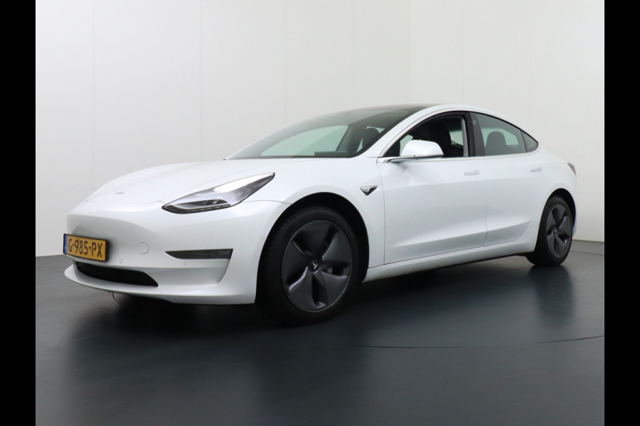 Tesla Model 3 Long Range 75kWh 463PK FSD-Full Self Driving Computer-3 Premium Audio 4wd  18" Lmv AutoPilot Panoramadak Camera's Leder Adaptive Stoel en achterbank verwarming Keyless Electr.Stoelen+Memory+Easy-Entry WiFi Origineel Nederlandse auto Grootste accu, Tot 16,5kwh thuis laden.