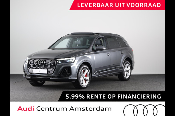 Audi Q7 55 TFSI e quattro Pro Line S Panoramadak, adaptive cruisecontrol, B&O soundsysteem, optiekpakket zwart Plus