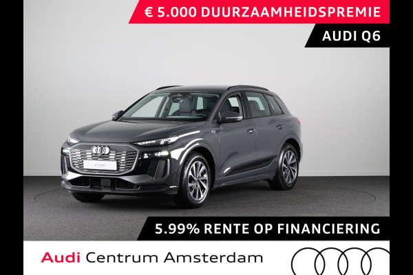 Audi Q6 Advanced edition e-tron perf 225kW/306pk 100Kwh Ha Tech Plus pakket, sportstoelen met leder, bumpers in kleur carrosserie, omgevingscamera's