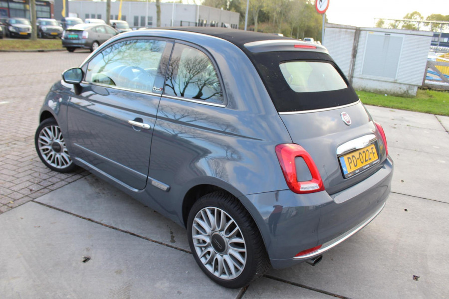 Fiat 500C 0.9 TwinAir Turbo Lounge cabrio 1 e eig navi clima cruise sensoren nap