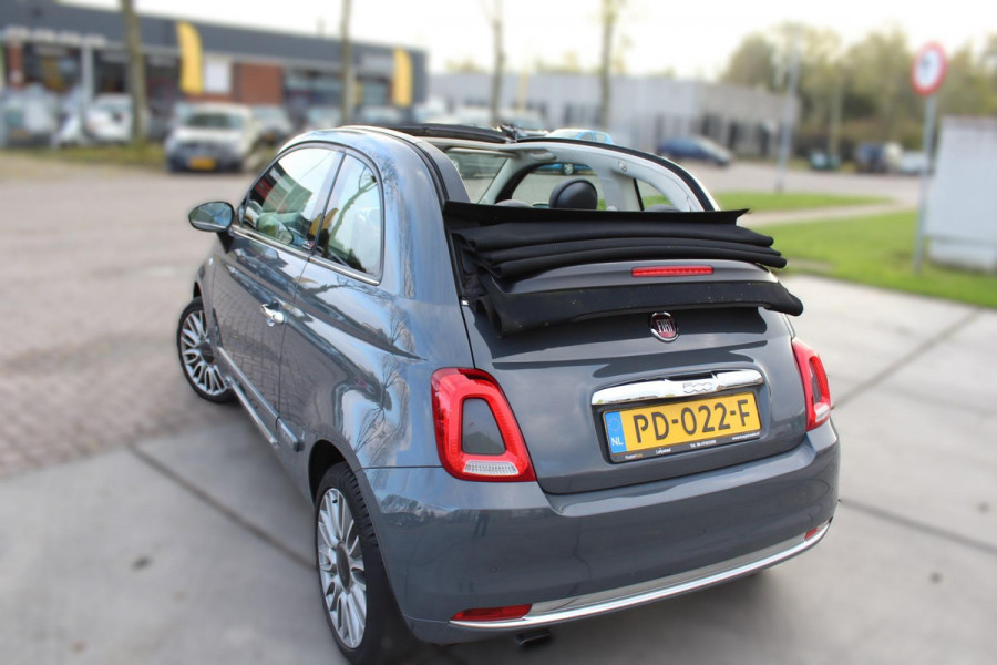 Fiat 500C 0.9 TwinAir Turbo Lounge cabrio 1 e eig navi clima cruise sensoren nap