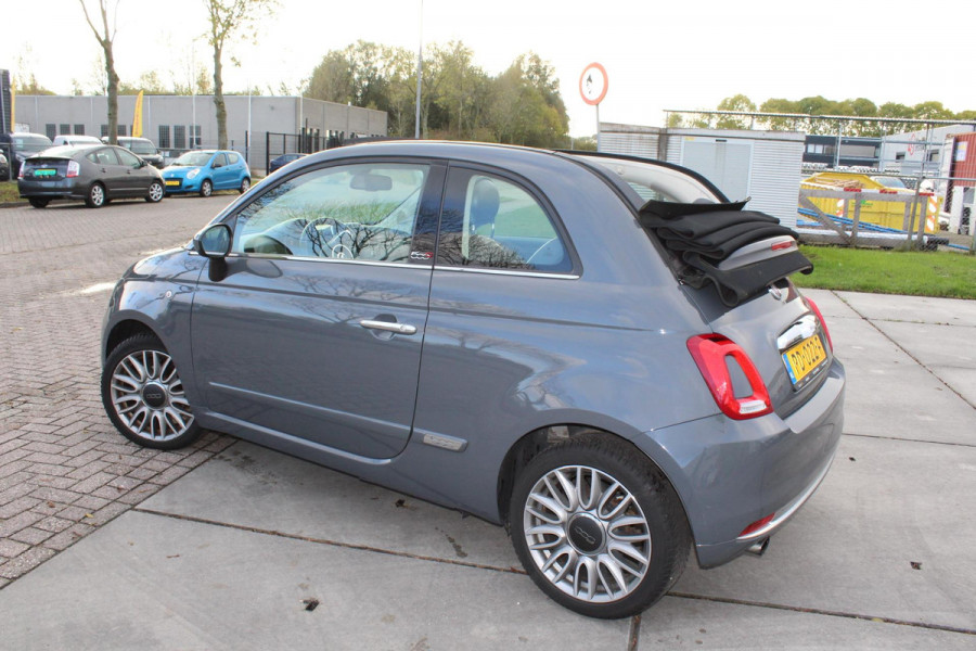 Fiat 500C 0.9 TwinAir Turbo Lounge cabrio 1 e eig navi clima cruise sensoren nap