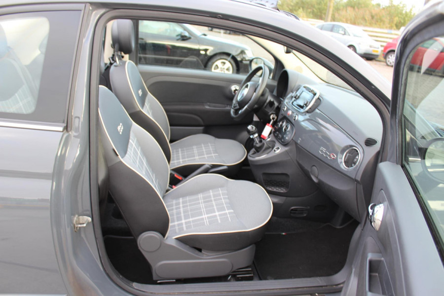 Fiat 500C 0.9 TwinAir Turbo Lounge cabrio 1 e eig navi clima cruise sensoren nap